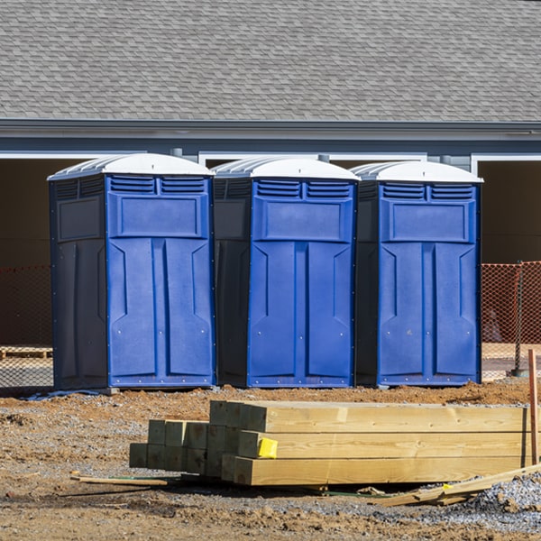 how can i report damages or issues with the portable toilets during my rental period in Arthur MN